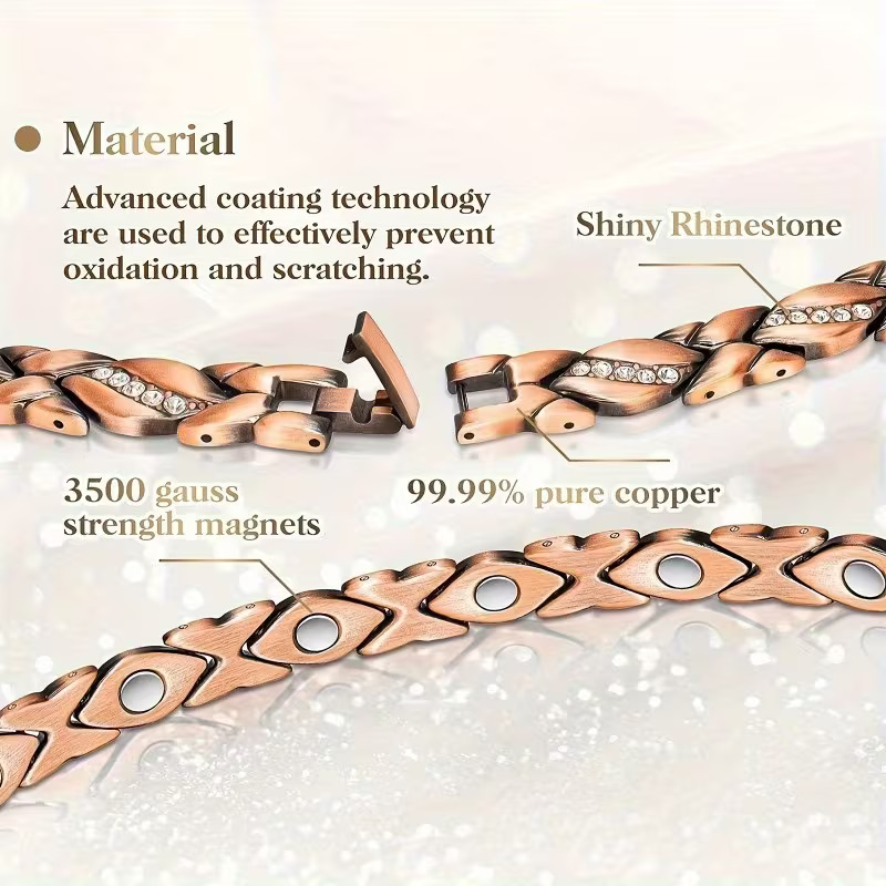 Energetic Copper Flow Magnetic Bracelet
