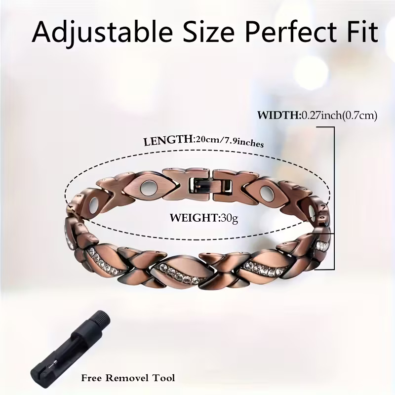 Energetic Copper Flow Magnetic Bracelet