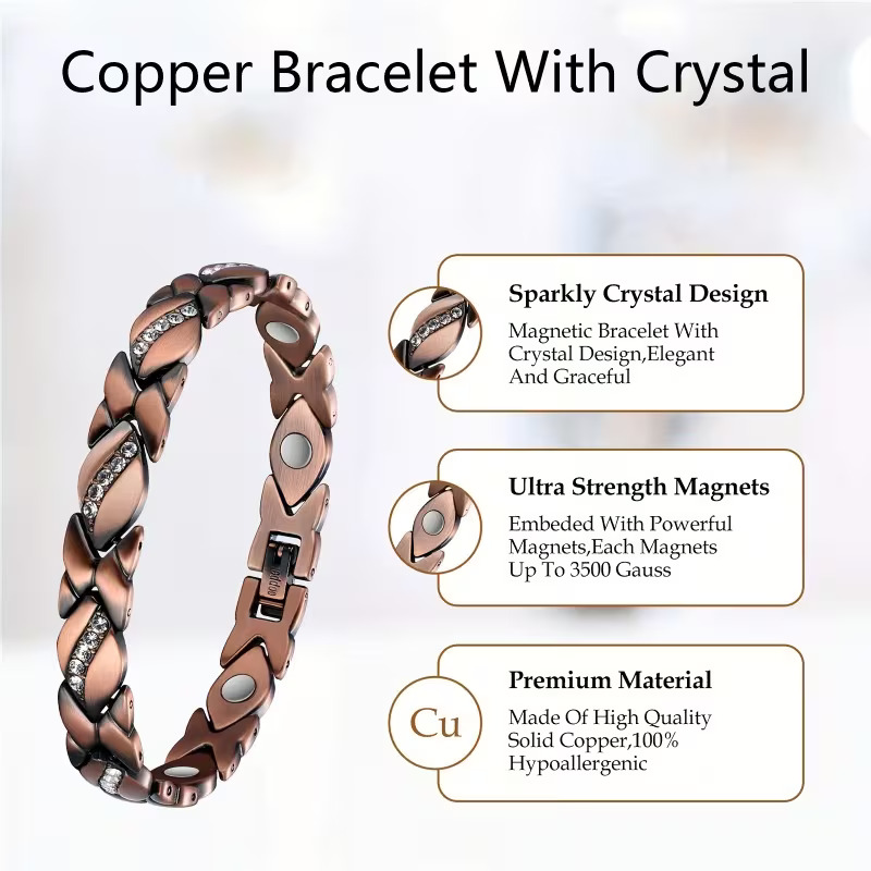 Energetic Copper Flow Magnetic Bracelet